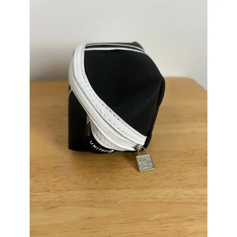 United Airlines & Saks Fifth Avenue Amenity Bag Makeup Bag Travel